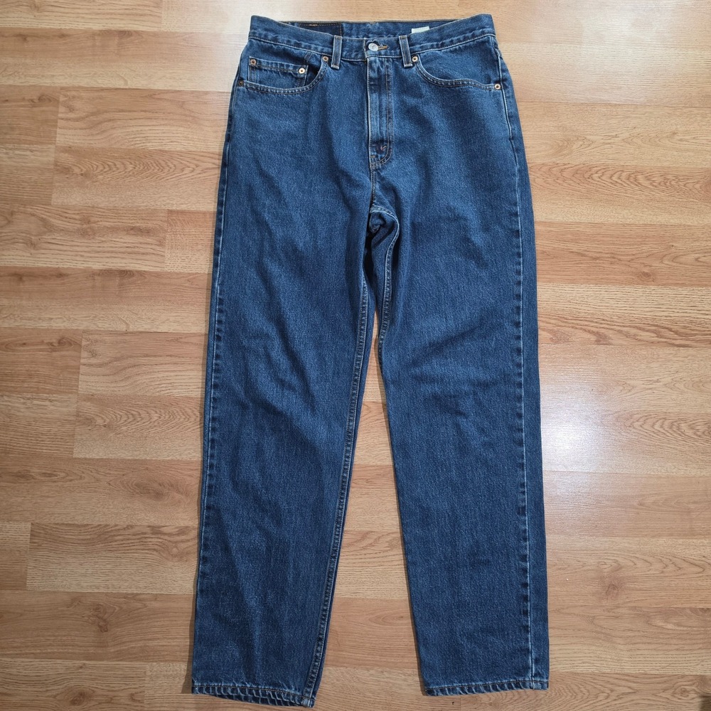 Levi's 550 Jeans Mens 34x32 Relaxed Fit Medium Wash Blue Made in USA 90s